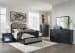 Rowanbeck - Gray / Black - 7 Pc. - Dresser, Mirror, Chest, Queen Upholstered Panel Bed, 2 Nightstands