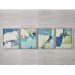 Cool Outlook - Framed Canvases (Set of 4) - Black / Blue / Green
