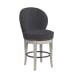 Westford - Swivel Counter Stool (Set of 2) - Charcoal Gray