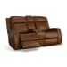 Mustang - Power Loveseat With Console With Power Headrest - Rust