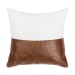Villa Classics - Canyon Pillow 20' x 20' - Ivory/Kona Brown