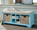 Dowdy - Teal - Storage Bench