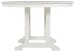 Crescent Luxe - White - Round Dining Table W/umb Opt