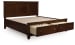 Danabrin - California King Panel Storage Bed - Brown