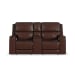 Oasis - Power Reclining Loveseat With Console, Power Headrests, Lumbar, Heat & Massage - Truffle