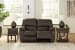 Leesworth - Dark Brown - Reclining Power Loveseat