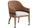 Palm Desert - Dorian Woven Arm Chair With Casters - Dark Brown