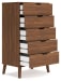 Fordmont - Cognac - 4 Pc. - Dresser, Chest, Full Panel Bed
