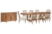Woodward - Trestle Extendable Dining Table With 8 Side Chairs And Sideboard - Dark Clove / White