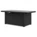 Beachcroft - Black / Light Gray - Rectangular Fire Pit Table
