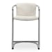 Freeman - Chrome Frame Counter Stool (Set of 2) - Blended Cream