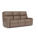 Rio - Leather Power Reclining Sofa - Light Brown