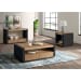 Breckenridge - Coffee Table & 4 Drawers - Light Oak / Black