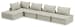 Bales - 5-Piece Modular Seating - Taupe