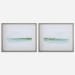 Green Ribbon Coast - Framed Prints (Set of 2) - Light Blue