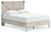 Shawburn - Whitewash - Queen Platform Bed With Crossbuck Panel Headboard