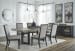 Foyland - Black / Brown - 7 Pc. - Dining Room Table, 6 Side Chairs