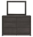 Fraluna - Dresser And Mirror - Charcoal