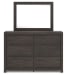 Fraluna - Charcoal - Dresser And Mirror
