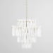 Everly - Chandelier Square - Clear/White