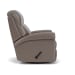 Davis - Leather Swivel Gliding Recliner - Dark Gray