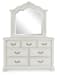 Montelaine - Antique White - Dresser And Mirror