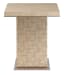 Geometry - High Side Table - Polished Limestone