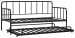 Trentlore - Black - Twin Metal Day Bed with Trundle