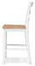 Gesthaven - Natural / White - Barstool (Set of 2)