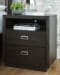 Hyndell - Dark Brown - 6 Pc. - Dresser, Mirror, King Upholstered Panel Bed With Bench Footboard, 2 Nightstands