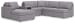 Modmax - Granite - 6-Piece Sectional With Laf Corner Chaise And Audio System Console