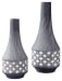 Dornitilla - Black / White - Vase Set (Set of 2)