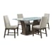 Dapper - 5 Piece Rectangular Standard Height Dining Set Table & Four Chairs - Walnut