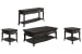 Francine - Lift Top Storage Cocktail Table With 2 End Tables And Sofa Table - Warm Charcoal