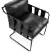 Strapling - Leather Dining Chair - Black