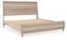 Hasbrick - Tan - King Panel Bed With Framed Panel Footboard