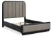 Rowanbeck - Queen Upholstered Panel Bed - Gray / Black