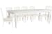 Willowbrook - Extendable Rectangular Dining Table With 6 Side Chairs - Egg Shell White