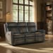MS - Hamilton Power Sofa With Power Headrest - Dark Brown / Dark Gray