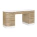 Two Toned 7 Drawer Writing Desk - Multi