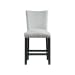 Francesca - Gray Velvet Counter Height Chair (Set of 2)