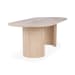 Acacius - Travertine Oval Dining Table - Beige