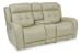 Grant Power Reclining Loveseat with Console & Power Headrests