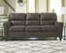 Navi - 3 Pc. - Sofa, Loveseat, Rocker Recliner - Smoke