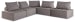 Bree Zee - Brown - 5-Piece Outdoor Modular Seating