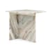 Bexly - Marble Square End Table - Gray