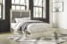 Cambeck - Whitewash - King Upholstered Panel Bed With 2 Side Under Bed Storage
