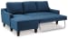 Jarreau - Blue - Sofa Chaise Sleeper