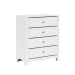 Sami - Youth 4-Drawer Chest - White