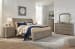 Lettner - Light Gray - 8 Pc. - Dresser, Mirror, Chest, Queen Sleigh Bed with 2 Storage Drawers, 2 Nightstands